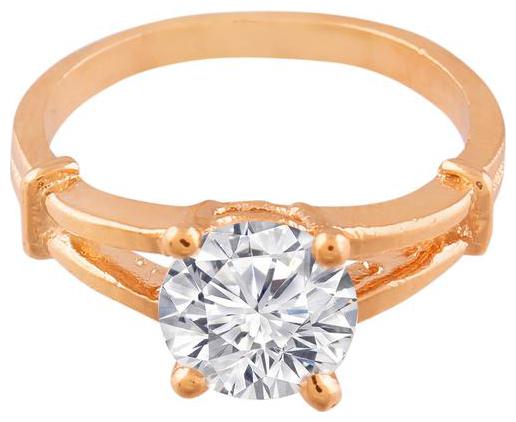 

Etnico Rose Gold Solitaire Ring For Women