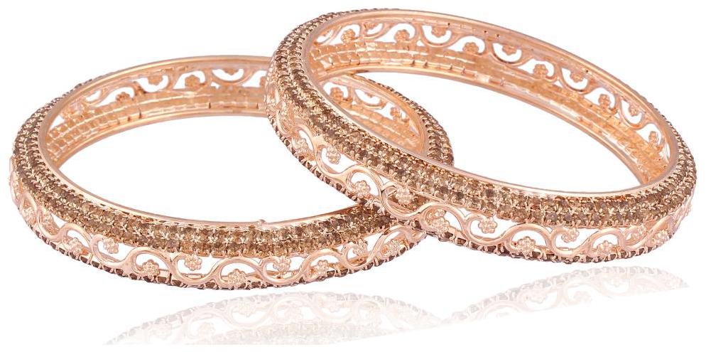 

Etnico Traditional Gold Plated Bangles for Women