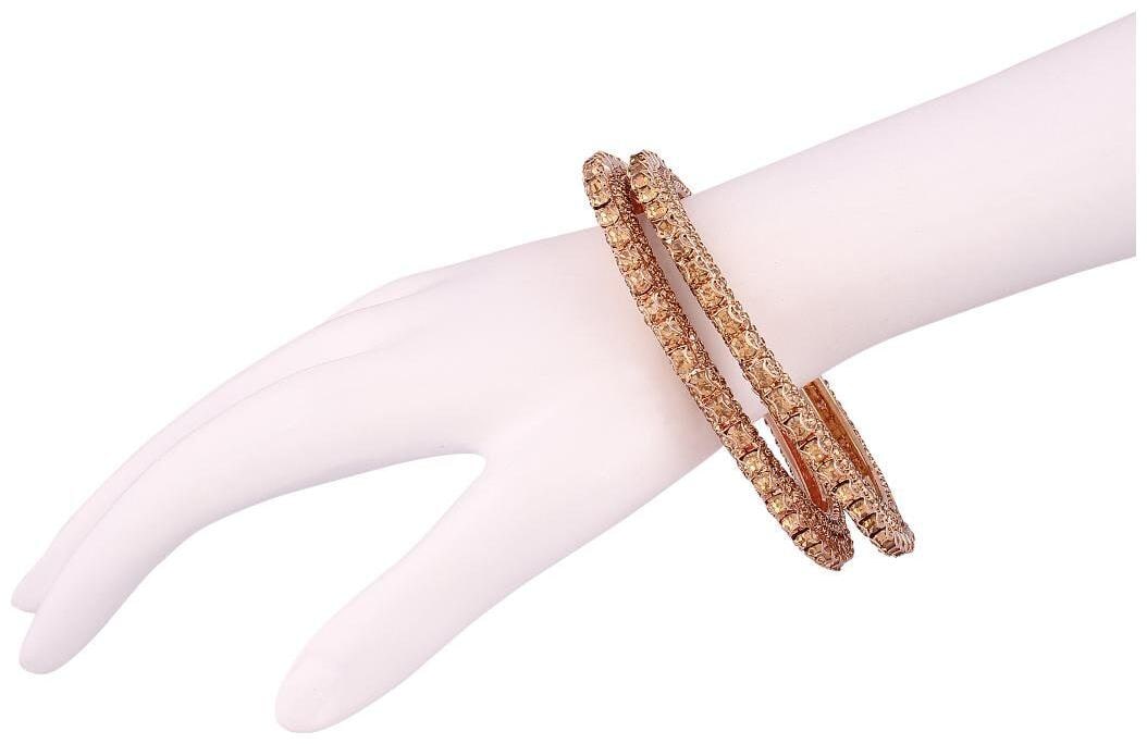 

Etnico Traditional Gold Plated Bangles for Women