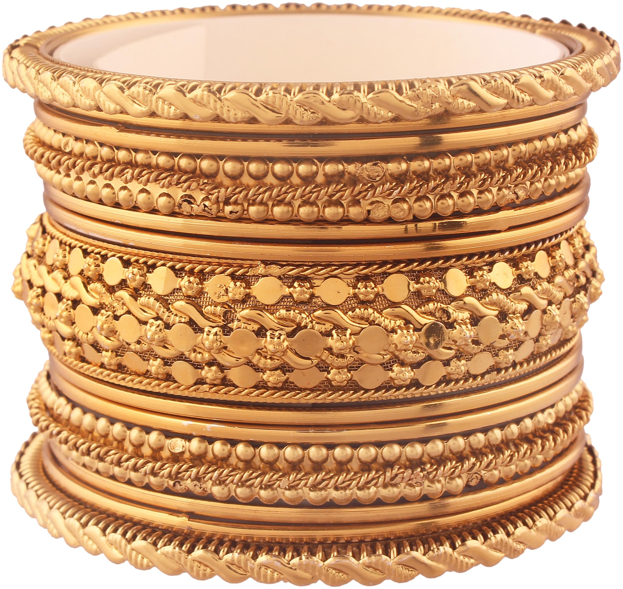 

Etnico Traditional Gold Plated Bangles for Women