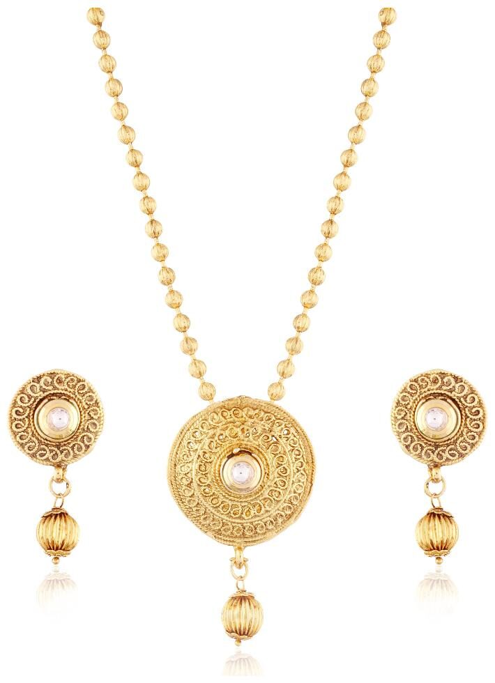 

Etnico Traditional Pendant Set with Designer Chain for Women MS101W