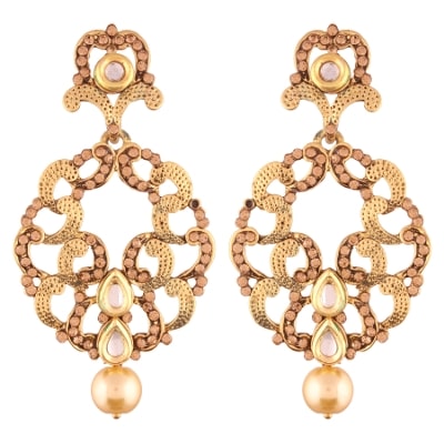 

E tnico High Gold Plated Designer Earrings for Women (E2419FL)
