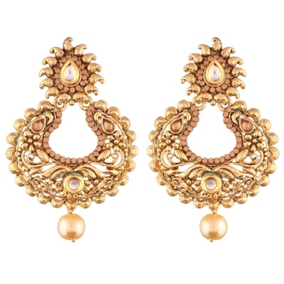 

E tnico High Gold Plated Earrings for Women (E2401FL)