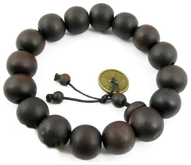 

Fabula Jewellery Black Matte Wood Buddist Beads Handmade Bracelet For Men Boys