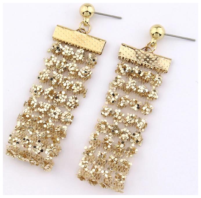 

FABULA Jewellery Gold Tone Shimmer Party Drop Fashion Earrings