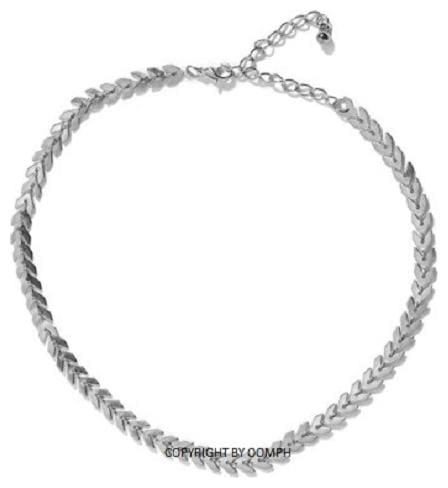 Fabula Jewellery Silver Tone Delicate Fashion Necklace For Women & Girls