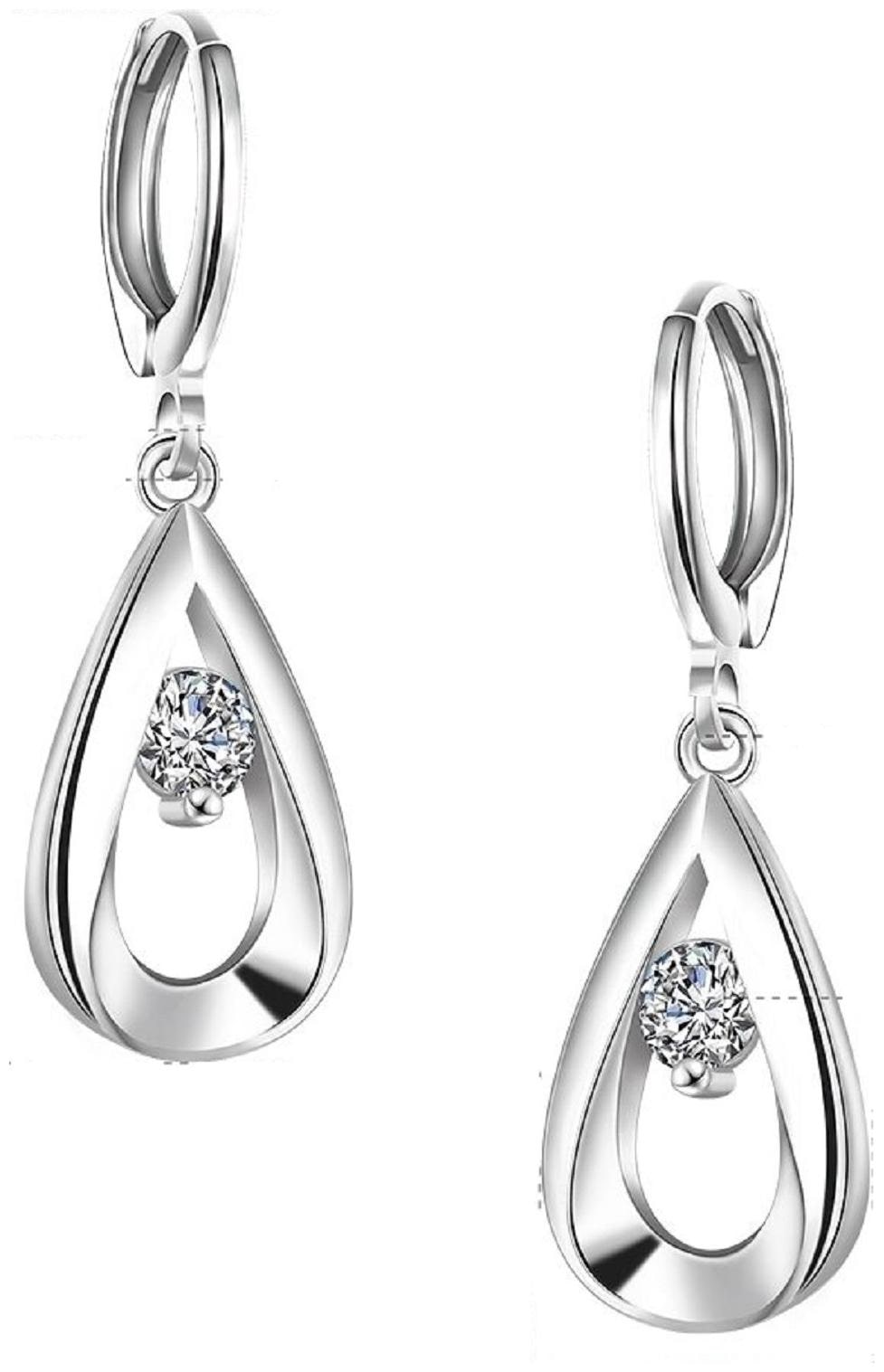 

FABULA Silver Drop Earring For Women