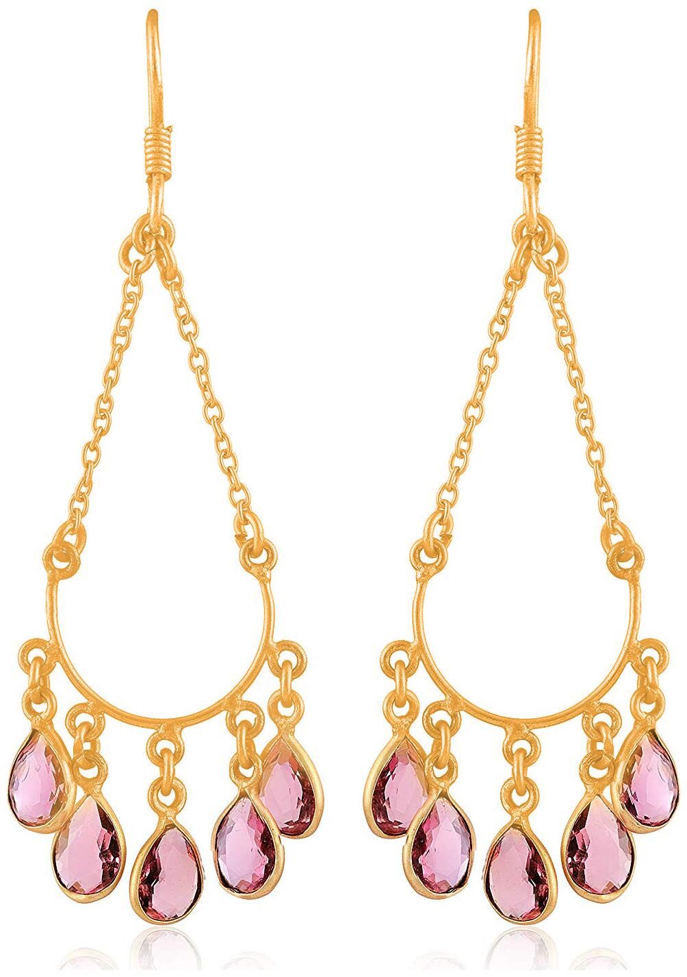 

Fashion For Sure Gold 925 SILVER Dangle Drop Earrings for Women (E301)