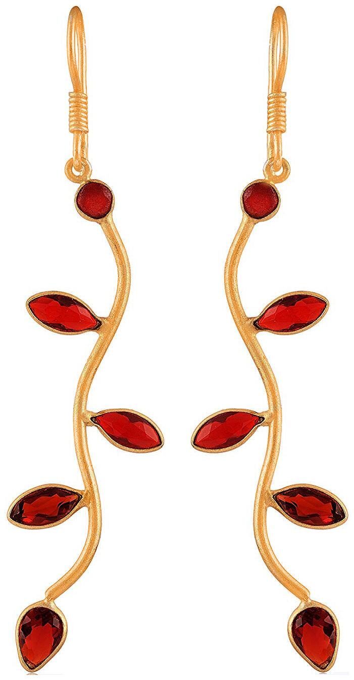 

Fashion For Sure Gold 925 SILVER Dangle Drop Earrings for Women (E316)
