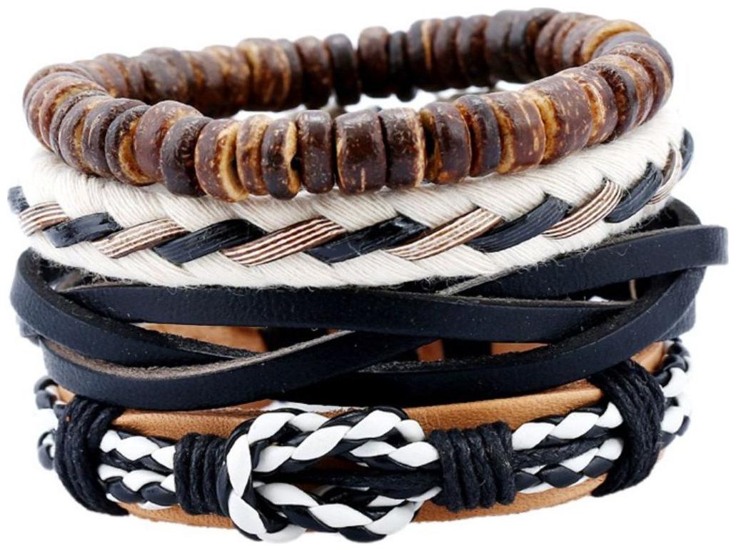 

Fashion for sure European and American simple retro suit bracelet hand-chain leather bracelet (J123)