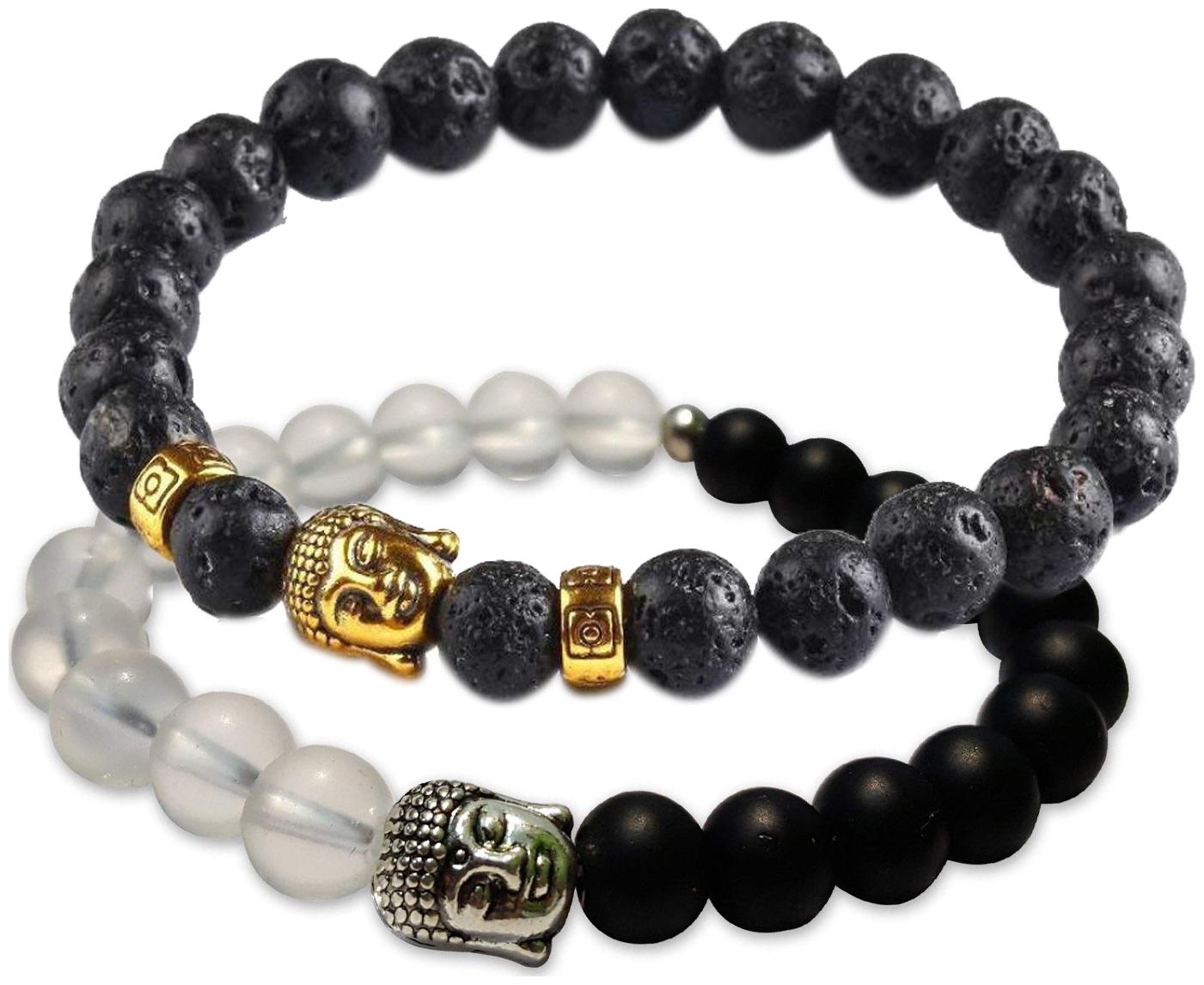 

Fashion for sure Healing Accessories Natural Stones Yoga Beads Aum Bracelet For Unisex (Bracelet 9 12)