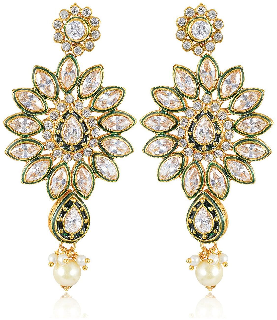 

Fashion For Sure Silver Brass Jhumki Earrings for Women (E143)