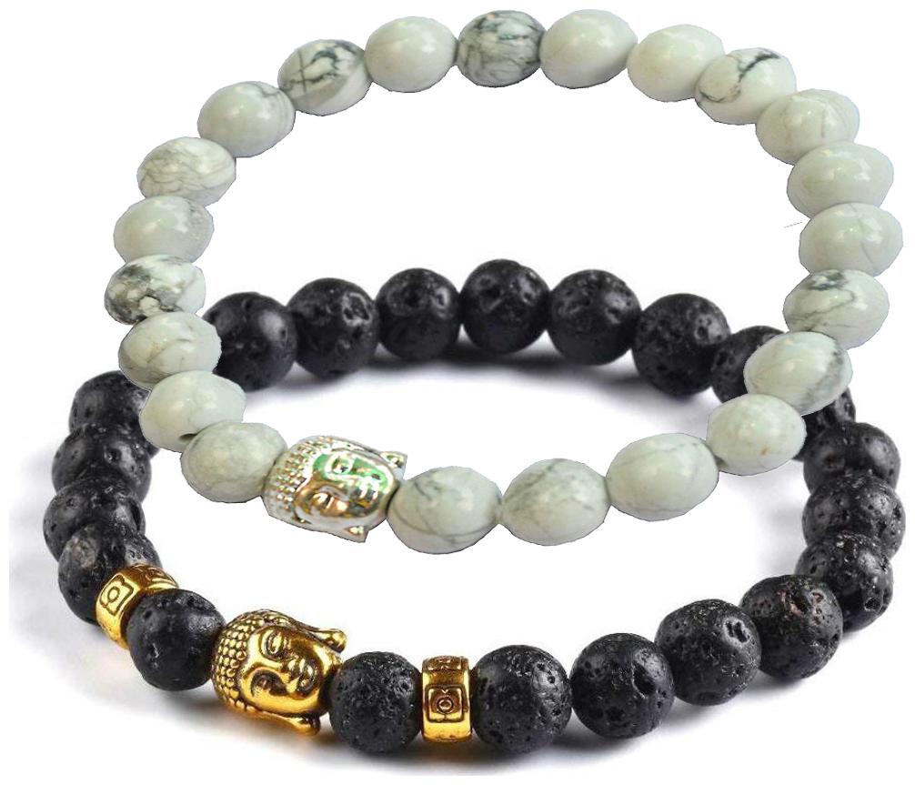 

Fashion for sure Healing Accessories Natural Stones Yoga Beads Aum Bracelet For Unisex (Bracelet 11 12)