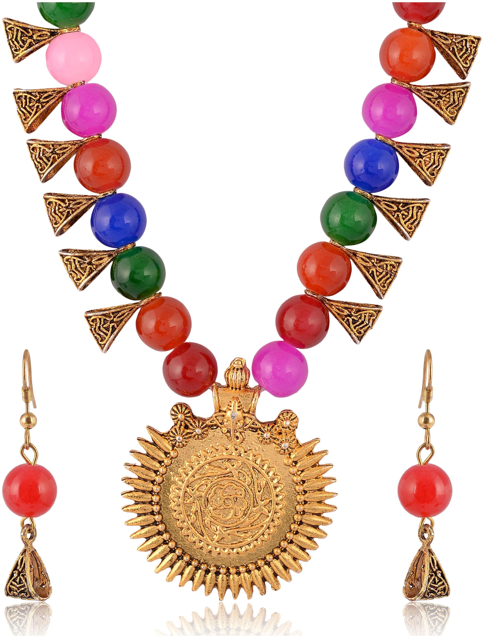 

Fashion for Sure Brass Strand Necklace Set for Women (N128)
