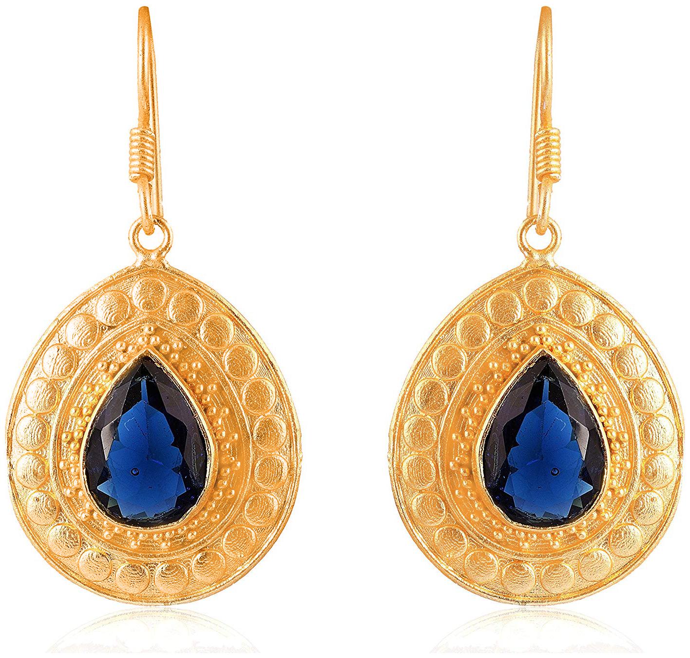 

Fashion For Sure Gold 925 SILVER Dangle Drop Earrings for Women (E290)