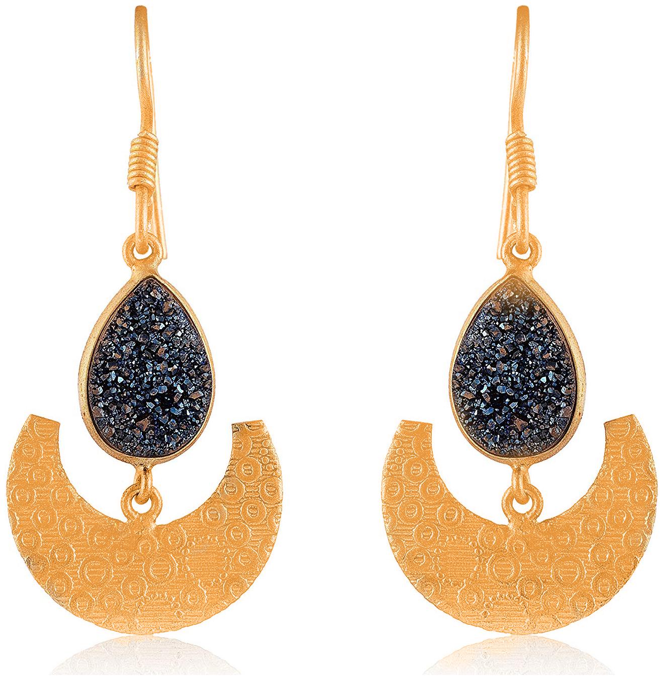

Fashion For Sure Gold 925 SILVER Dangle Drop Earrings for Women (E324)
