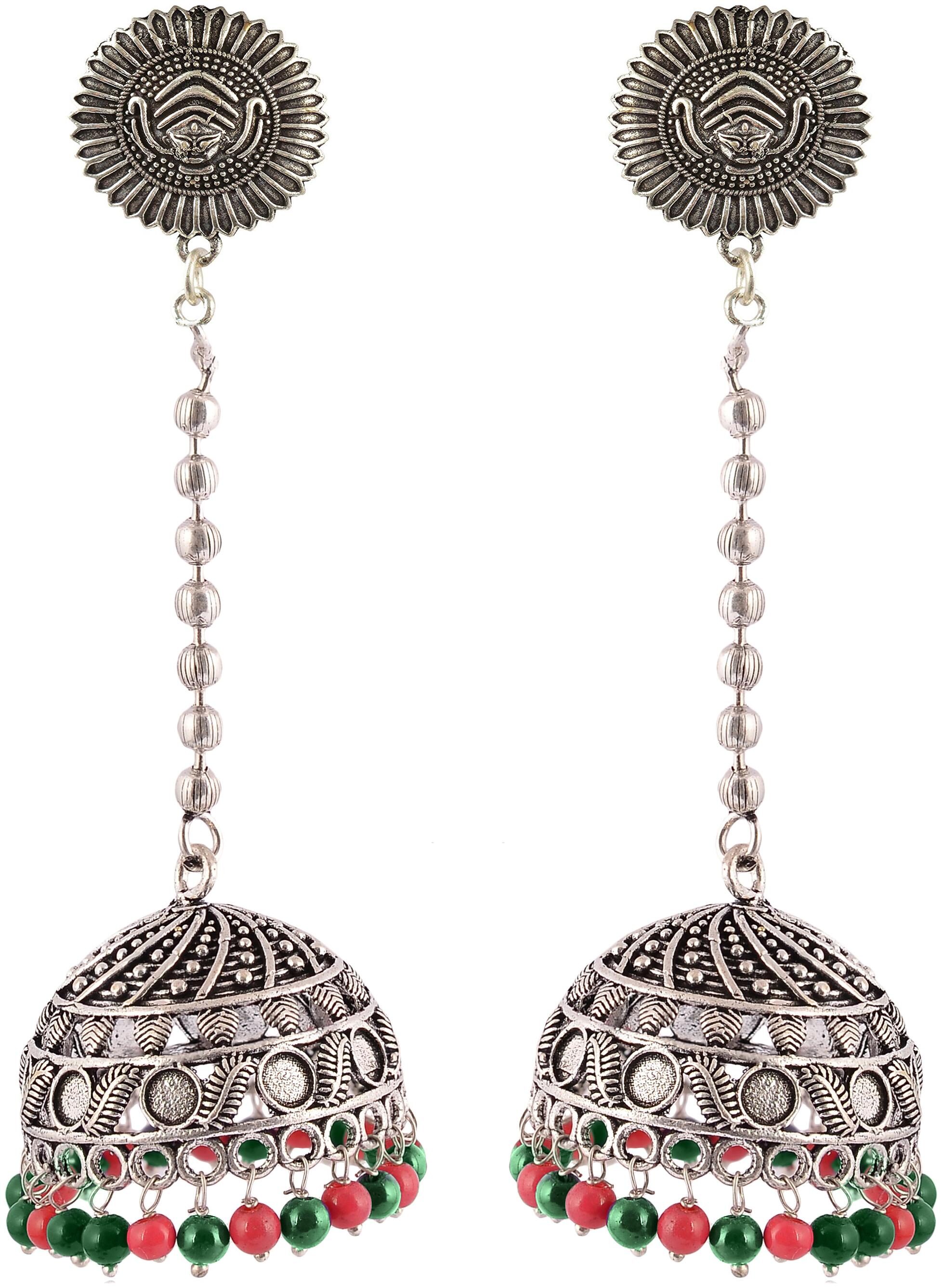 

Fashion for sure Silver Brass Dangle and Drop Earrings For Women (E436)