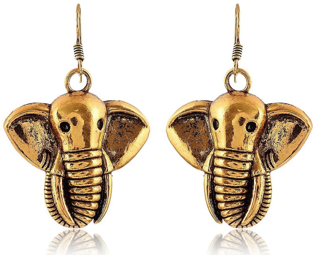 

Fashion For Sure Gold Brass Jhumki Earrings for Women (E333)