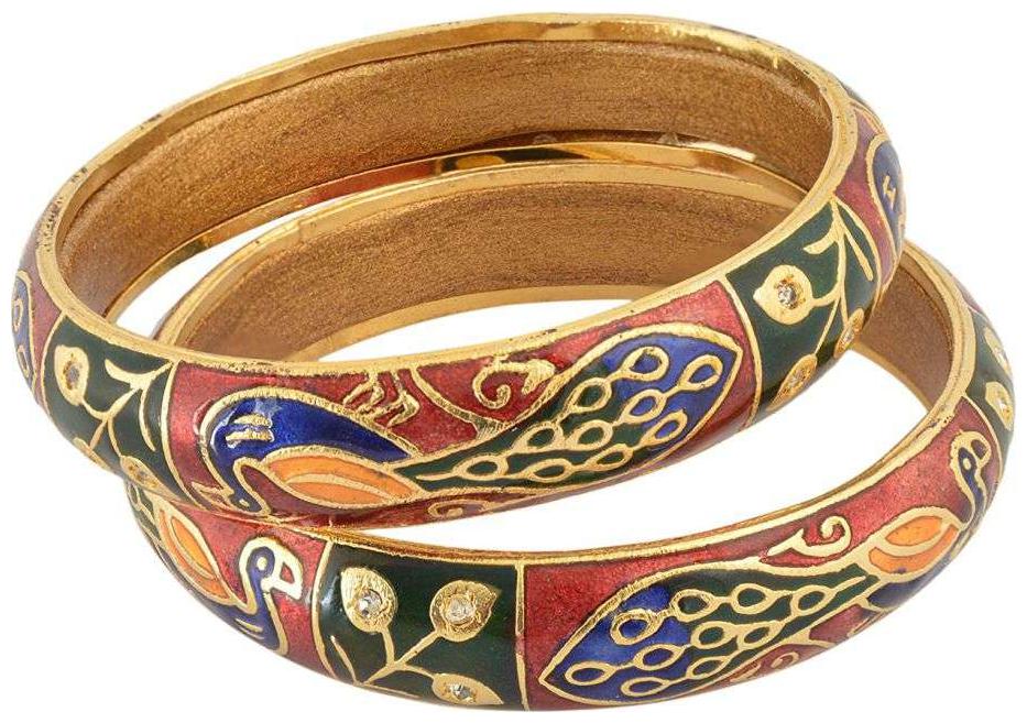 

Fashion For Sure Brass Bangle for Women - Set of 2 (Size 2 4 B35)