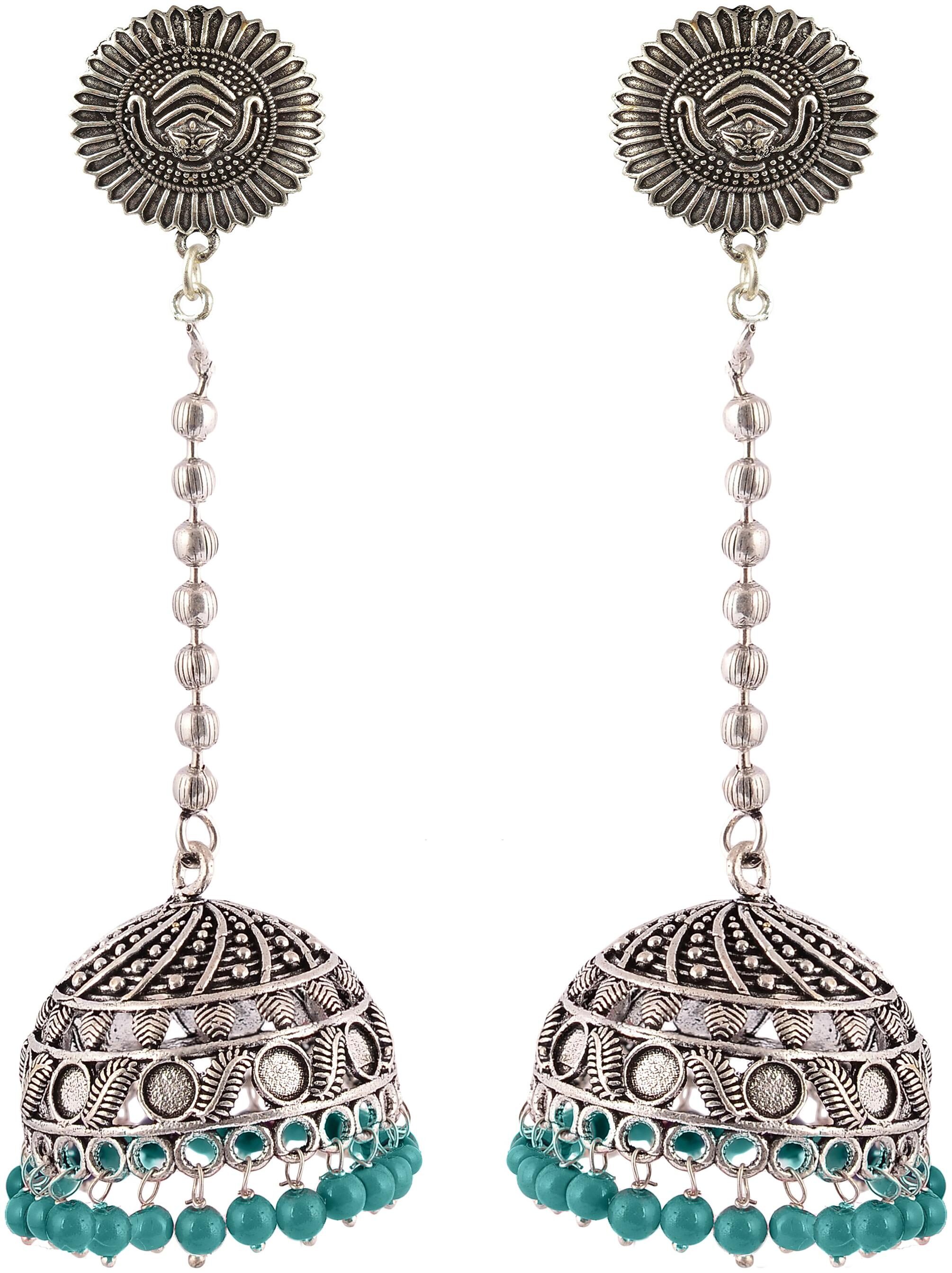 

Fashion for sure Silver Brass Dangle and Drop Earrings For Women (E431)