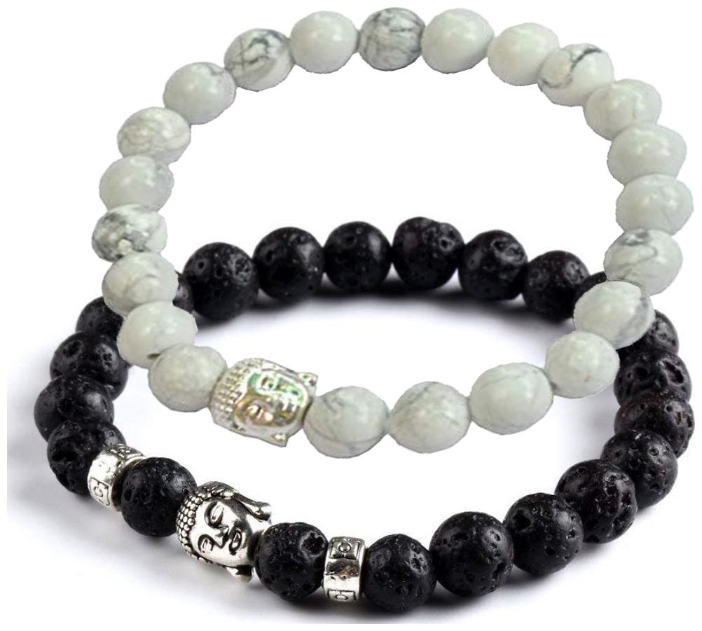 

Fashion for sure Healing Accessories Natural Stones Yoga Beads Aum Bracelet For Unisex (Bracelet 8 11)