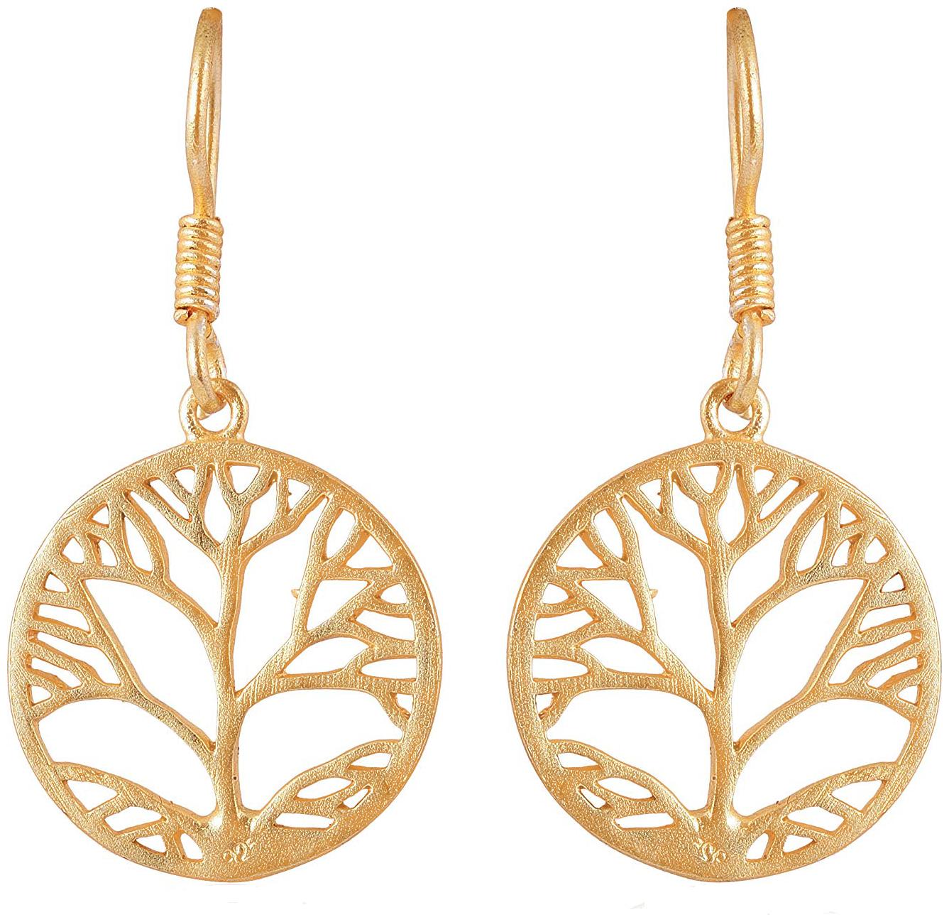 

Fashion For Sure Gold 925 SILVER Dangle Drop Earrings for Women (E279)