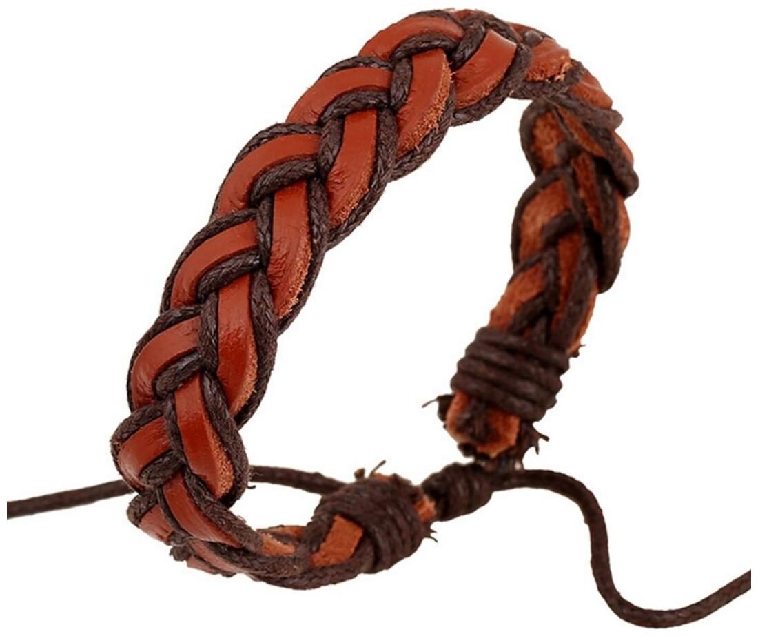 

Fashion For Sure Woven leather bracelet in Blood red color for unisex (J151)
