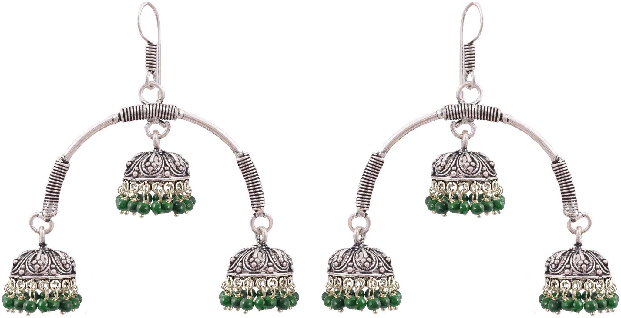 

Fashion For Sure Sterling silver colored bead Earrings (E511)