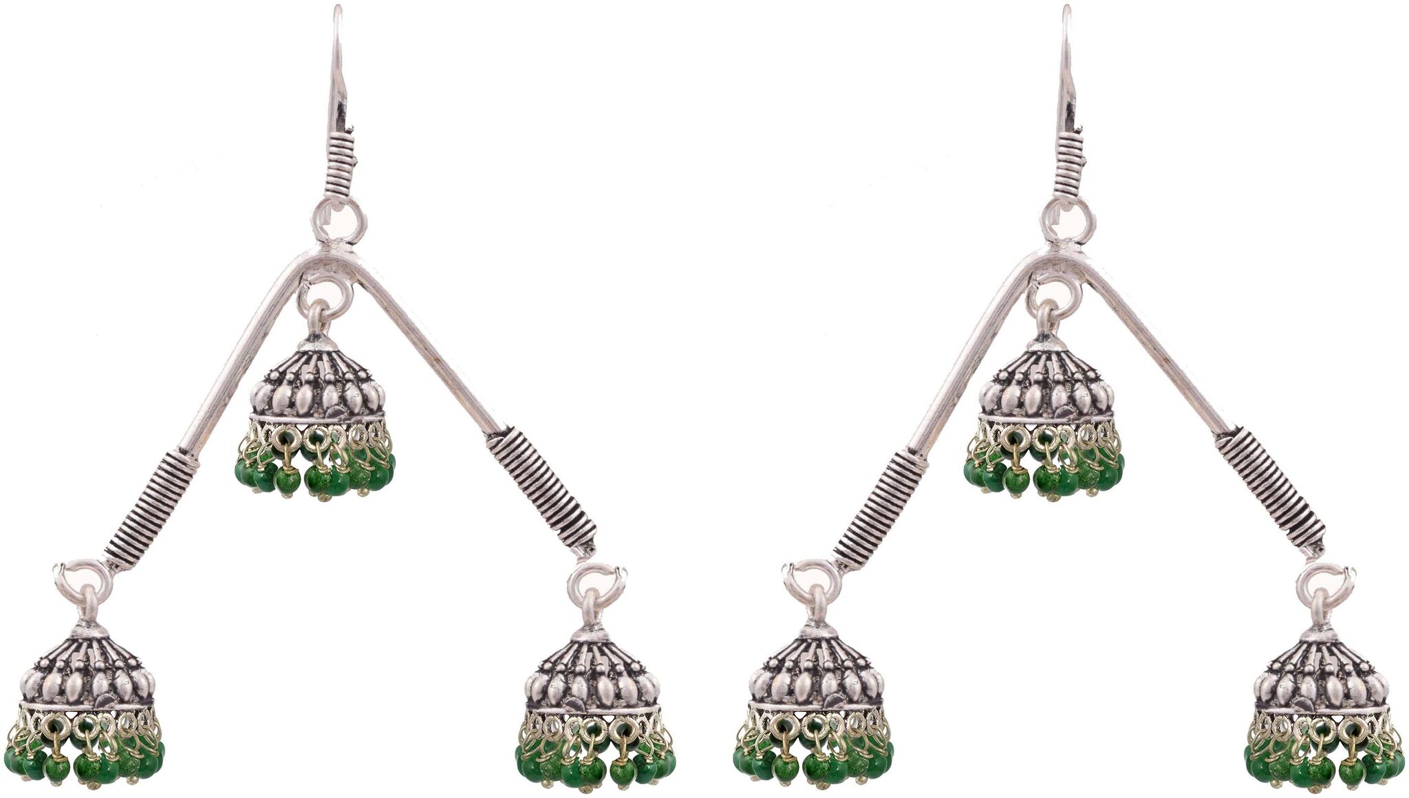 

Fashion For Sure Sterling silver colored bead Earrings (E474)