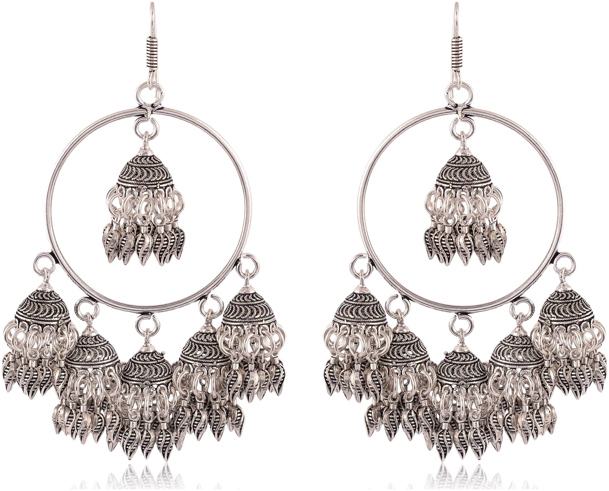 

Fashion for sure Silver Brass Dangle and Drop Earrings For Women (E428)