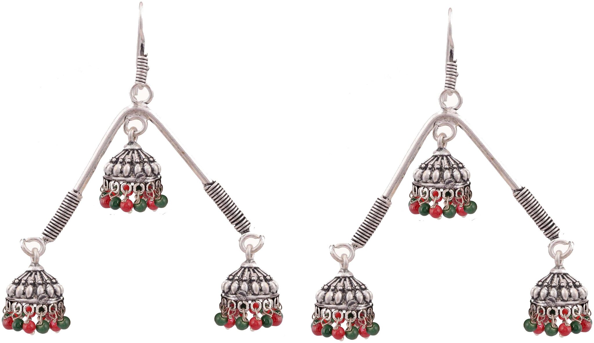 

Fashion For Sure Sterling silver colored bead Earrings (E477)