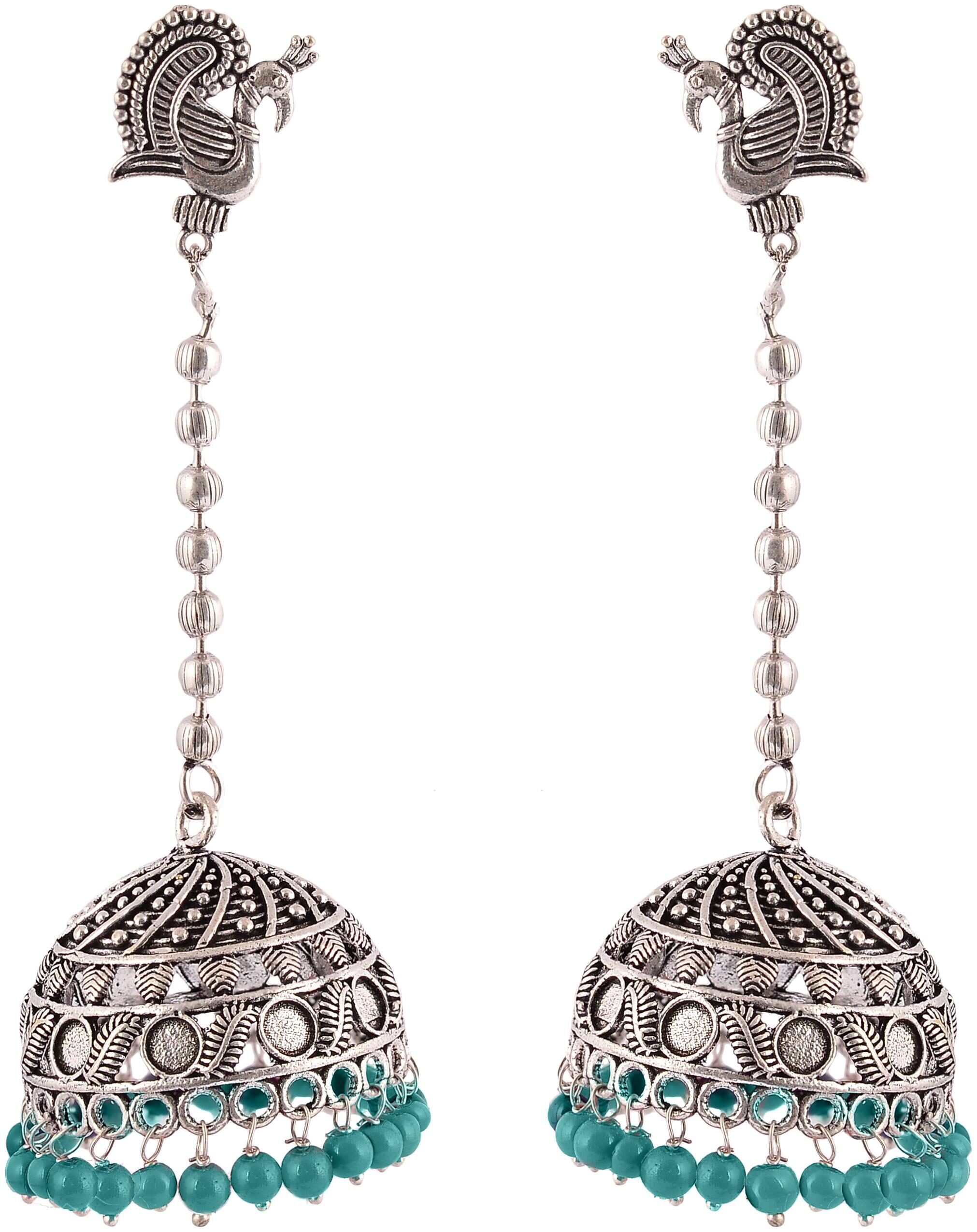 

Fashion for sure Silver Brass Dangle and Drop Earrings For Women (E431)