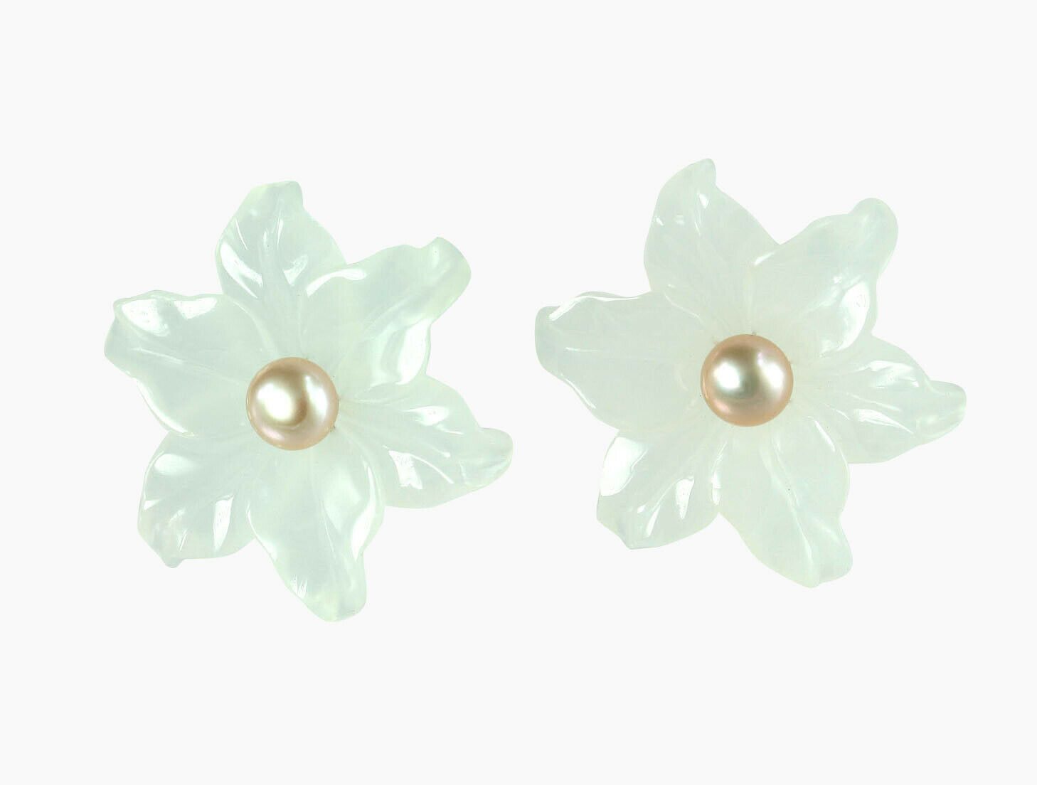 

Fashion Women Pearl Flower Earring Ear Stud Jewelry Party Gifts