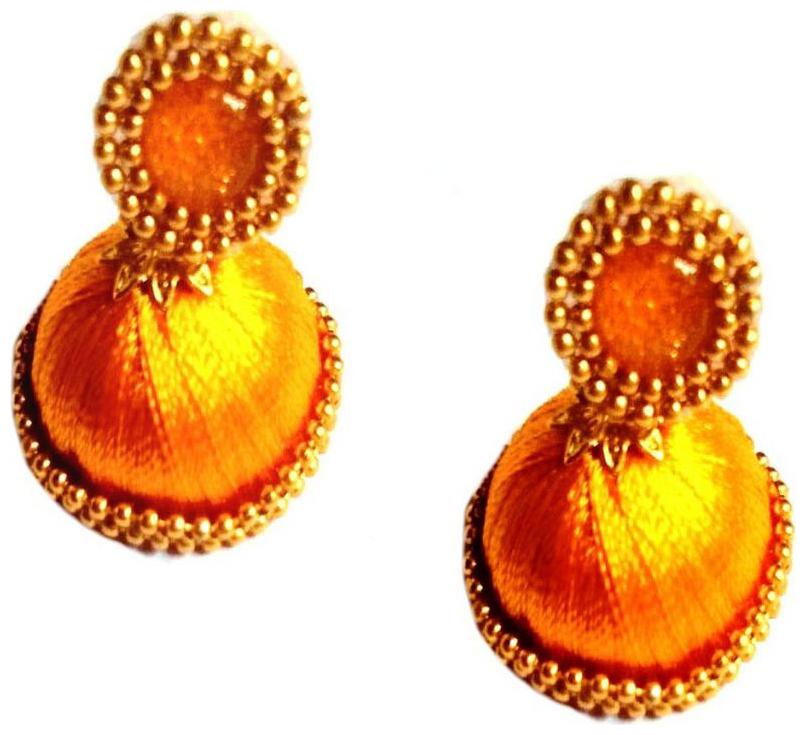 

Fashionable Silk Thread earrings for women Girls by shrungarika