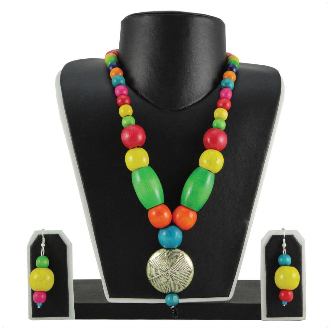 

Fashionvalley Colorful Wooden Beads Necklace