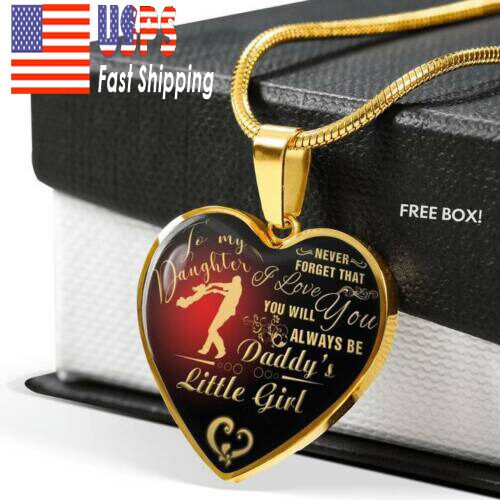 

Father And Daughter Heart - To My Daughter Necklace Heart From Daddy Pendant