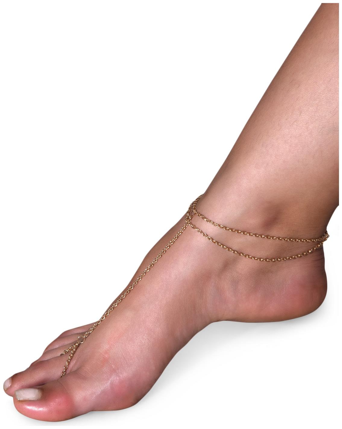 

Femnmas Golden Designer Fashion Party Celebrity Chain Anklet