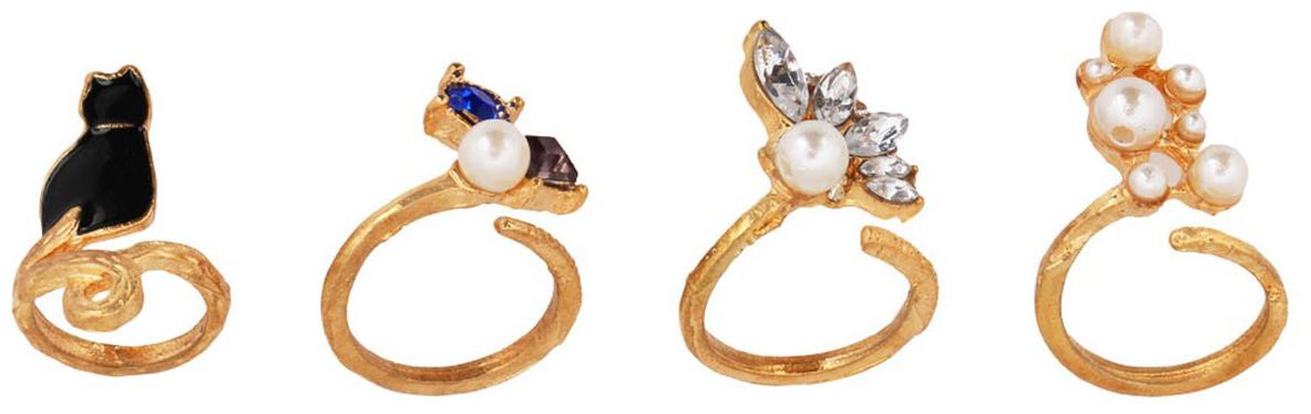

Flower Nail Ring Set (4 Piece)