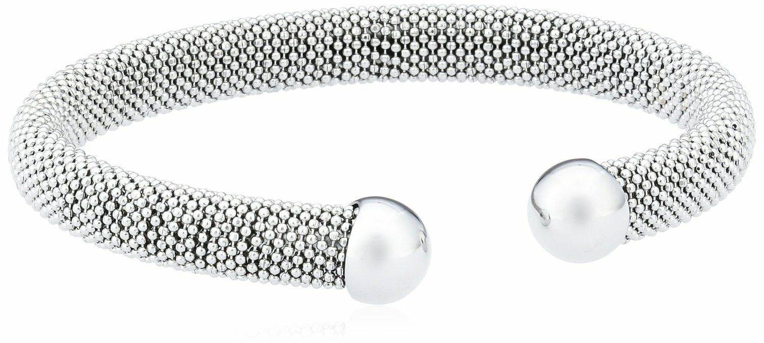 

FOSSIL HERITAGE SILVER TONE STAINLESS STEEL CHAIN WRAP CUFF BRACELET JA6638040M