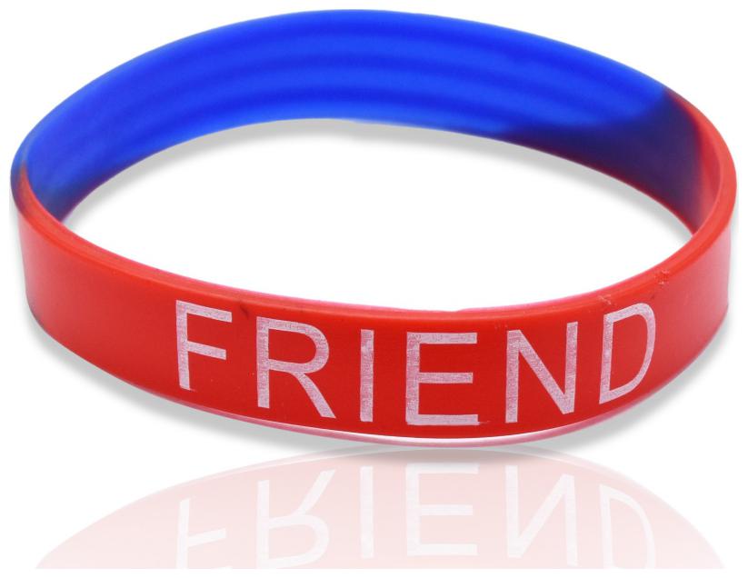 

Friendship Rubber Wrist Band