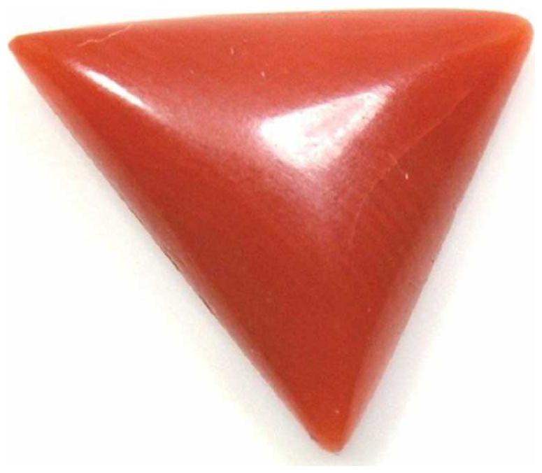 

Gemarry Gems 7 25 Ratti GIL Lab Certified Synthetic Triangle Red Coral