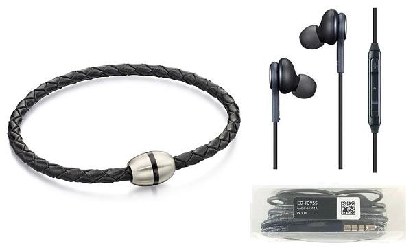 

GENSET BLACK HOLLOW BRACELET WITH FREE 3 5MM AKG EARPHONE WITH MIC
