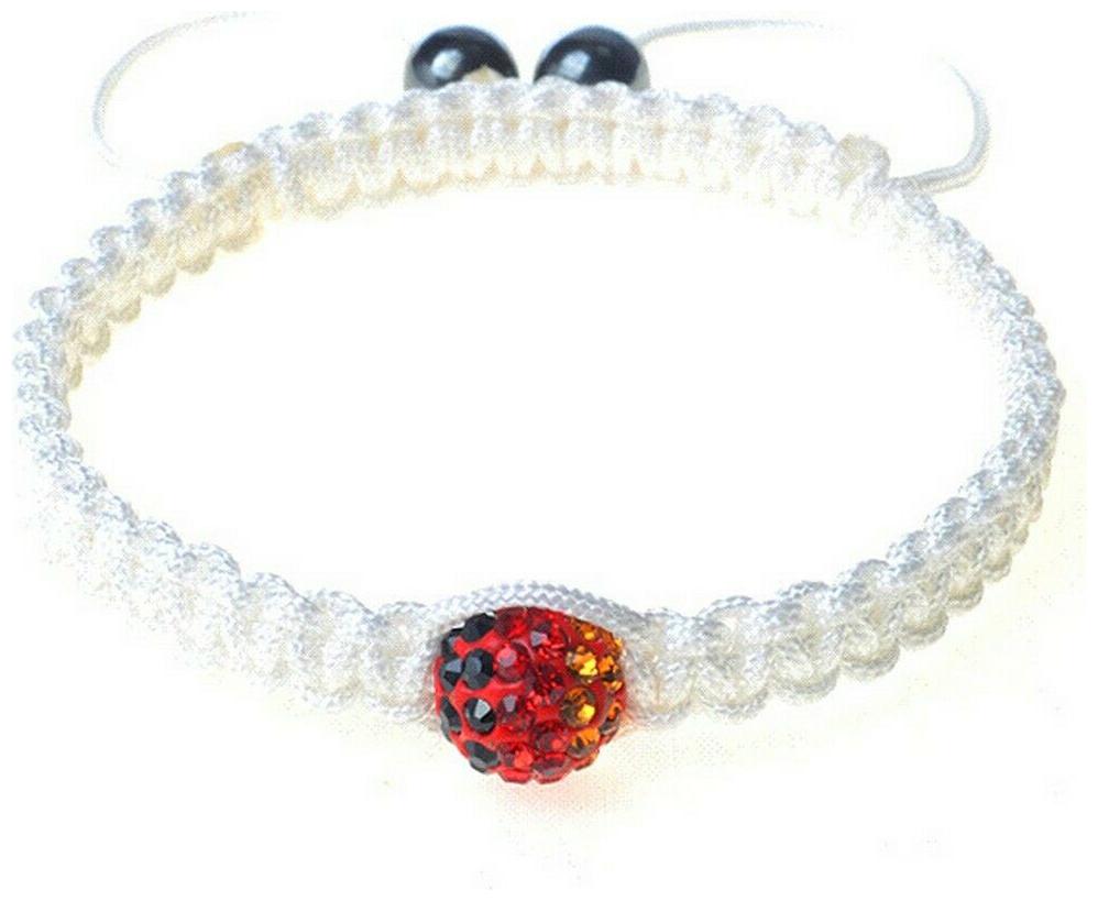 

Germany German Flag Black Cord Beaded Adjustable Bracelet