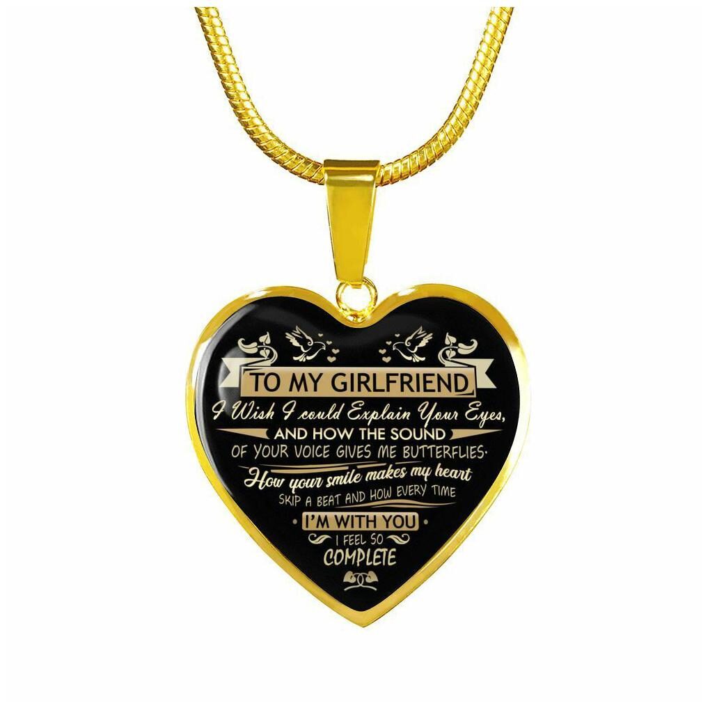 

Girlfriend Necklace For Her - Boyfriend And Girlfriend Pendant Valentine Gifts