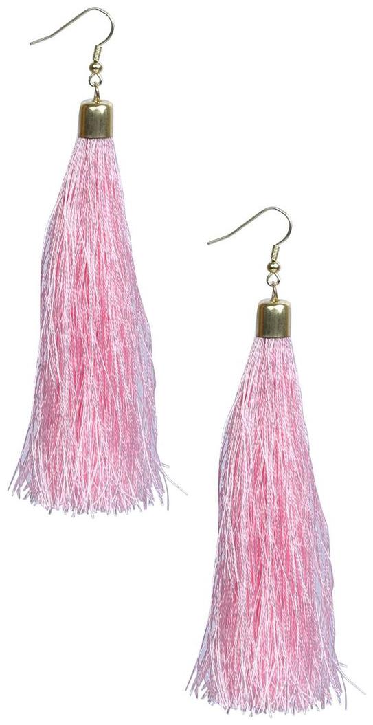 

GLAMWARS Boho Gypsy Tassel Earring for girls and women - PINK