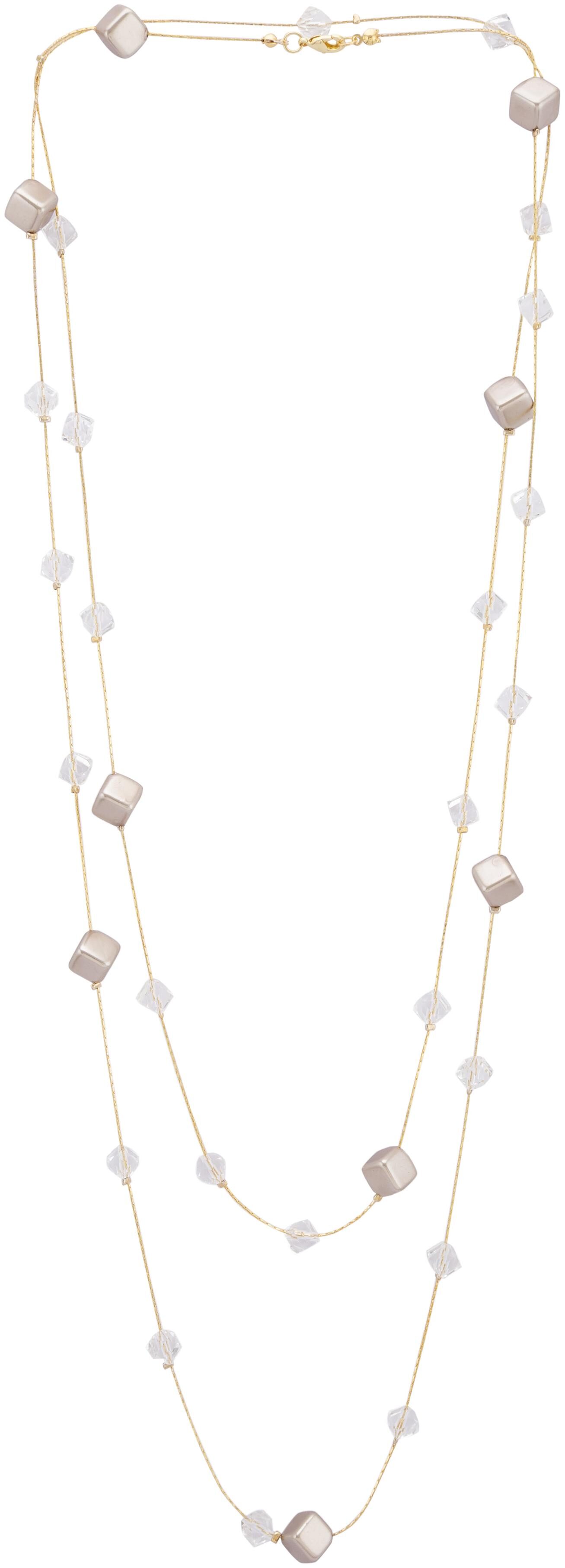 

Globus Double Strand Bead Gold Necklace