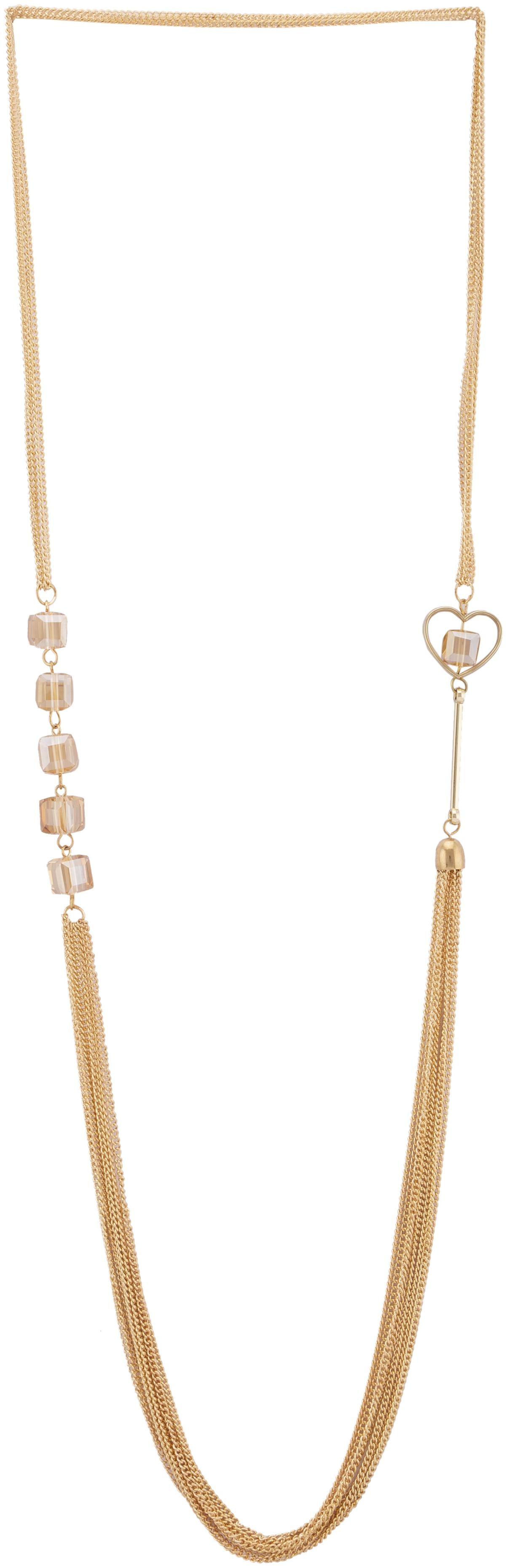 

Globus Gold Crystal Multi-strand Necklace