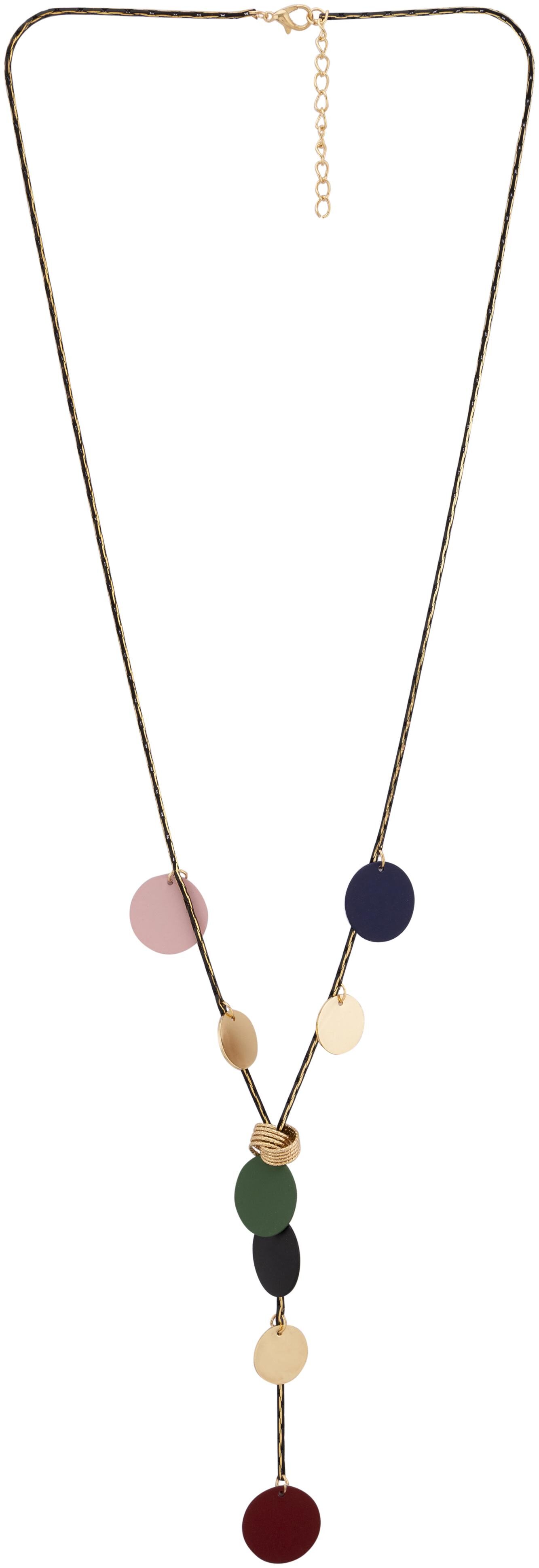 

Globus Multi-color Discs Gold Necklace