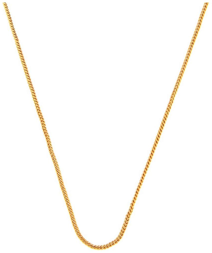 

Gold Nera Simple Gold Plated Thin Stylish Basic Style Evergreen Daily Wear Chain For Men