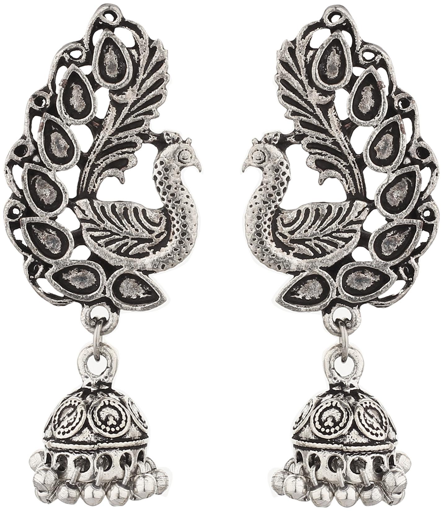 

Gold Nera Silver Jhumki For Women